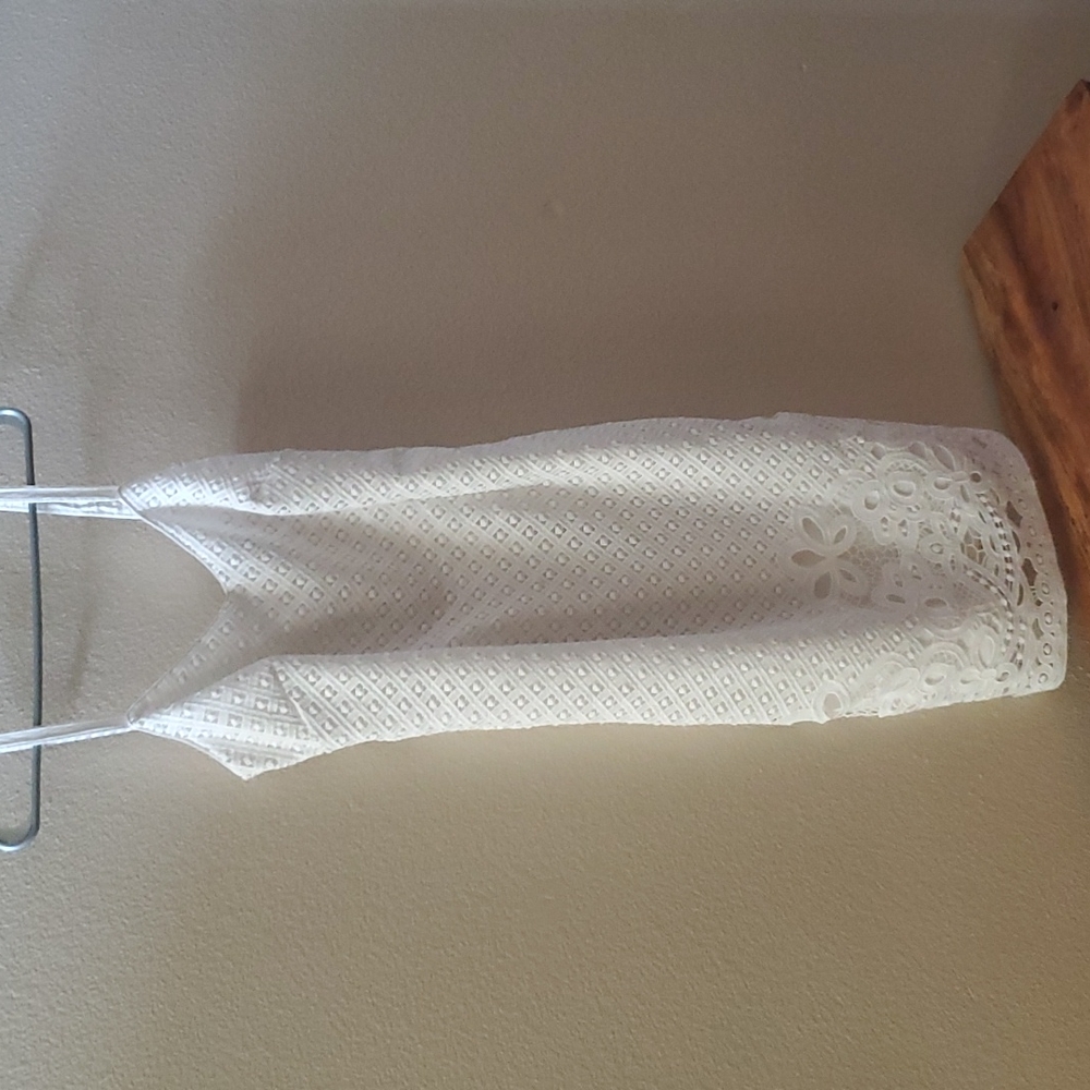 White lace dress